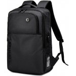 GOLDEN WOLF τσάντα πλάτης GB00399, με θήκη laptop 15.6", 20L, μαύρη