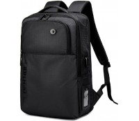 GOLDEN WOLF τσάντα πλάτης GB00399, με θήκη laptop 15.6", 20L, μαύρη