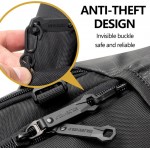 GOLDEN WOLF τσάντα πλάτης GB00444-BK, με θήκη laptop 15.6", μαύρη