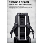 GOLDEN WOLF τσάντα πλάτης GB00444-BK, με θήκη laptop 15.6", μαύρη