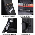 GOLDEN WOLF τσάντα πλάτης GB00444-BK, με θήκη laptop 15.6", μαύρη