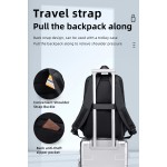 GOLDEN WOLF Τσάντα Πλάτης GB00711 με Θήκη Laptop 15.6" 27L Μαύρη