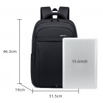GOLDEN WOLF Τσάντα Πλάτης GB00711 με Θήκη Laptop 15.6" 27L Μαύρη