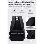 GOLDEN WOLF Τσάντα Πλάτης GB00711 με Θήκη Laptop 15.6" 27L Μαύρη