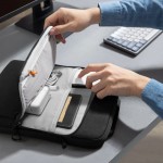 Tech-Protect Defender Τσάντα Ώμου / Χειρός για Laptop 14" σε Μαύρο χρώμα