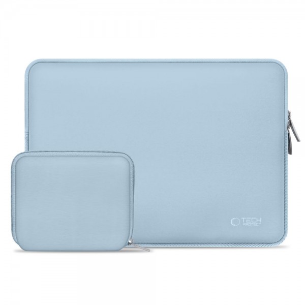 Tech-Protect NeoSlim Θήκη Laptop 13–14″ με Τσαντάκι Αξεσουάρ – Γαλάζιο