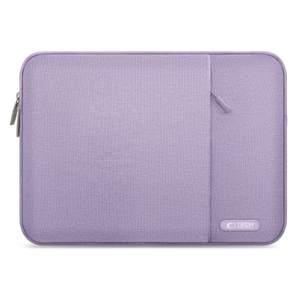 Tech-Protect Sleevy Θήκη Laptop 13–14″ με Επένδυση και Μπροστινή Τσέπη – Λεβάντα