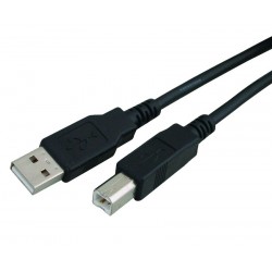Καλώδιο USB 2.0 Α σε Β σε χρώμα BLACK - 1.5m, Powertech