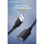 CABLETIME Καλώδιο USB 3.0 A Male σε A Female C160 2m Μαύρο