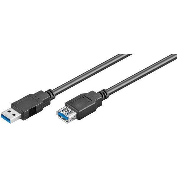 GOOBAY καλώδιο USB 3.0 σε USB (F) 93998, copper, 1.8m, μαύρο
