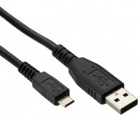 Powertech Regular USB 2.0 σε micro USB Καλώδιο Μαύρο 5m (CAB-U010-1tmch)