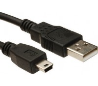 POWERTECH Καλώδιο USB 2.0 σε USB Mini, 1.5m, μαύρο
