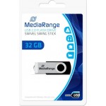 MediaRange USB 2.0 Flash Drive 32 GB (Black/Silver) (MR911)