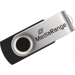 MediaRange USB 2.0 Flash Drive 64GB (Black/Silver) (MR912)