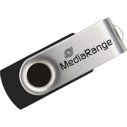 MediaRange USB 2.0 Flash Drive 64GB (Black/Silver) (MR912)