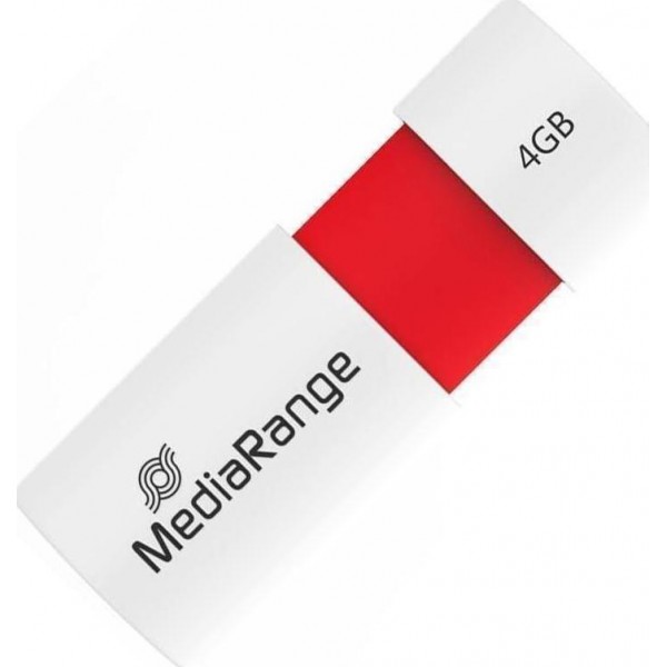MediaRange USB 2.0 Flash Drive Color Edition 4GB (Red) (MR970)