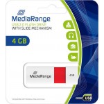 MediaRange USB 2.0 Flash Drive Color Edition 4GB (Red) (MR970)