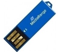 MediaRange USB 2.0 Nano Flash Drive Paper-clip stick 8GB (Blue) (MR975)