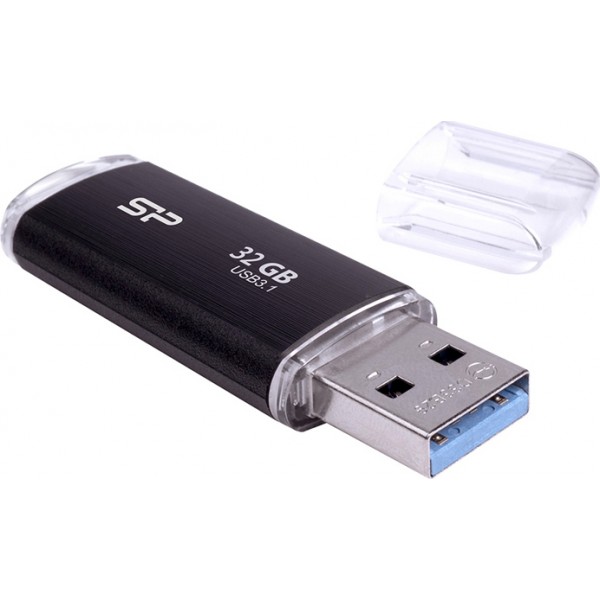 SILICON POWER USB Flash Drive Blaze B02, 32GB, USB 3.1, Black
