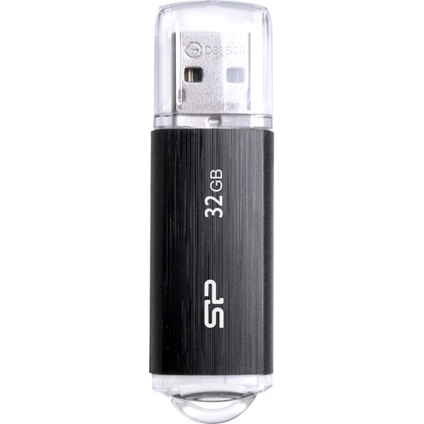 SILICON POWER USB Flash Drive Ultima U02, 32GB, USB 2.0, μαύρο