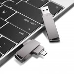 Techsuit - Memory Stick THSM19 (THSM19932) - Dual-Interface USB 3.0, Type-C 32GB, High Speed FlashDrive - Grey Techsuit - Memory Stick THSM19 (THSM19932) - Dual-Interface USB 3.0, Type-C 32GB, High Speed FlashDrive - Grey