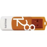 USB Φλασάκι Philips Vivid Edition 128GB USB 2.0 Λευκό/Πορτοκαλί
