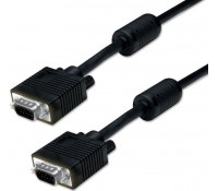 POWERTECH Καλώδιο VGA 15pin M-M, Full HD, CCS, 3+6, 2x ferrites, 1.5m