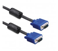 Καλώδιο VGA HD 15pin σε VGA HD 15pin, 2x Ferrites, 10m, Black, CAB-G004, POWERTECH