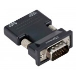 POWERTECH converter HDMI (F) σε VGA (M) CAB-H120 με audio, μαύρο