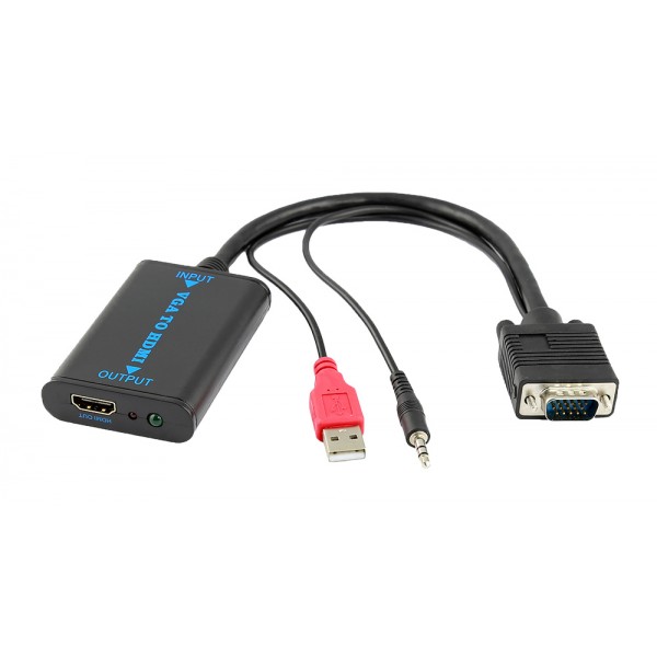 Μετατροπέας από VGA-USB-3.5mm audio jack σε HDMI 1.4V, 0.20cm