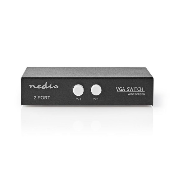 NEDIS CSWI5902BK VGA Switch 2 Εισόδων σε 1 Έξοδο - Μαύρο