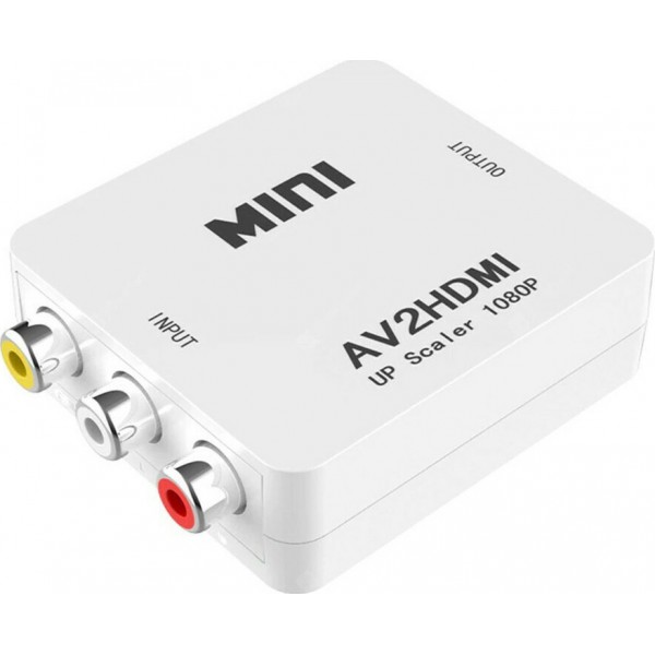 POWERTECH HD Video Converter CAB-H119 3x RCA σε HDMI, MS1858, Full HD