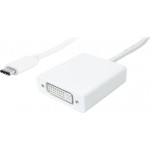 POWERTECH αντάπτορας USB Type-C σε DVI PTH-036, 4K, λευκό POWERTECH αντάπτορας USB Type-C σε DVI PTH-036, 4K, λευκό