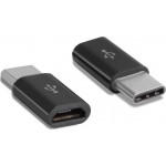 POWERTECH Adapter USB Type-C (M) σε Micro USB (F) CAB-UC043, longer tip