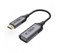 Tech-Protect UltraBoost Adapter HDMI σε VGA Full HD 60Hz Μαύρο