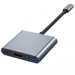 Tech-Protect V1 USB-C Docking Station με HDMI 4K PD Γκρι
