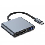 Tech-Protect V1 USB-C Docking Station με HDMI 4K PD Γκρι
