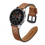Tech Protect Leather Watch Band Καφέ For Samsung Galaxy Watch 46mm