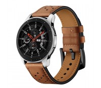 Tech Protect Leather Watch Band Καφέ For Samsung Galaxy Watch 46mm