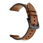 Tech Protect Leather Watch Band Καφέ For Samsung Galaxy Watch 46mm