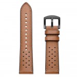 Tech Protect Leather Watch Band Καφέ For Samsung Galaxy Watch 46mm