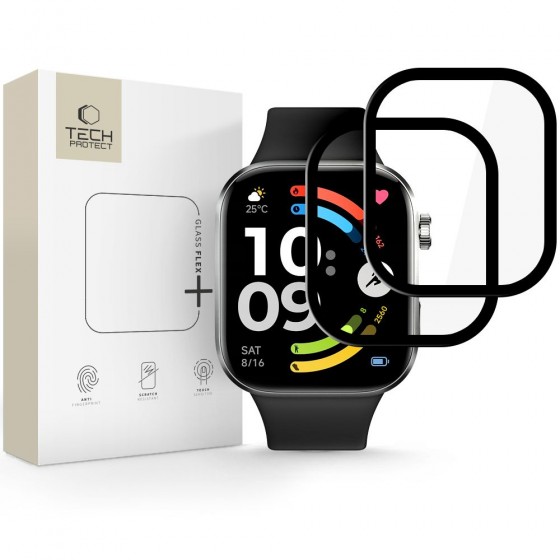 Tech-Protect Glass Flex+ 2-Pack για Xiaomi Redmi Watch 6 – Μαύρο