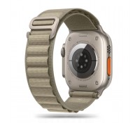 Tech-Protect Nylonmag  Λουράκι Υφασμάτινο Titanium / Olive για Apple Watch 4 / 5 / 6 / 7 / 8 / 9 // 10 / SE / ULTRA 1 / 2 (42 / 44 / 45 / 49 MM)