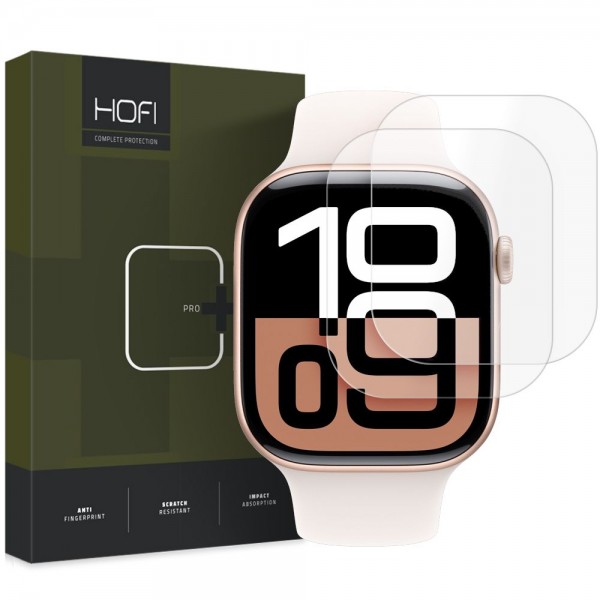 Hofi Hydroflex Pro+ Screen Protector για το Apple Watch 10 42 mm, 2 pack