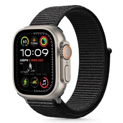 Λουράκι Apple Watch Ultra/Series 8/9/10/11/SE/Ultra (44/45/46/49mm) Tech-Protect Nylon Μαύρο