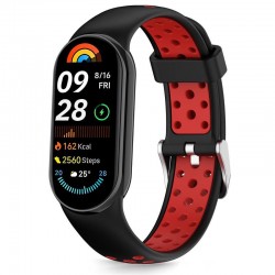 Λουράκι Σιλικόνης Tech-Protect Iconband Air για Xiaomi Smart Band 8/9/10/10 NFC - Μαύρο/Κόκκινο
