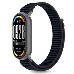 Λουράκι Tech-Protect Nylon Stripe για Xiaomi Smart Band 8/9/10/NFC Μαύρο-Πορτοκαλί