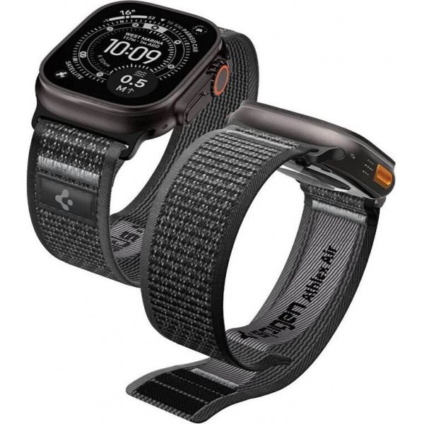 SPIGEN Athlex Air 2 Λουράκι για Apple Watch 6/7/8/9/10/11/SE & Ultra 1/2/3 (44/45/46/49mm) Μαύρο - Γκρι AMP111113 SPIGEN Athlex Air 2 Λουράκι για Apple Watch 6/7/8/9/10/11/SE & Ultra 1/2/3 (44/45/46/49mm) Μαύρο - Γκρι AMP111113
