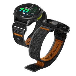 Spigen Athlex Air 2 Λουράκι Active μαύρο πορτοκαλί για Garmin watch line AMP11426