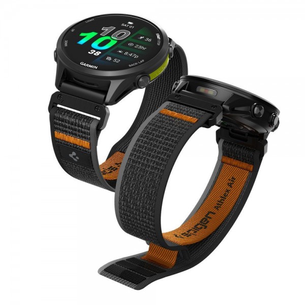 Spigen Athlex Air 2 Λουράκι Active μαύρο πορτοκαλί για Garmin watch line AMP11426 Spigen Athlex Air 2 Λουράκι Active μαύρο πορτοκαλί για Garmin watch line AMP11426